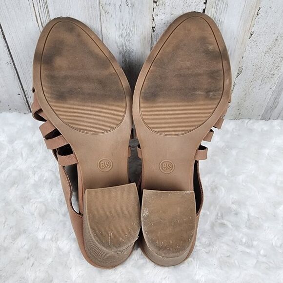 Universal Thread Basket Weave Mules Tan Size 8.5 - Picture 7 of 10